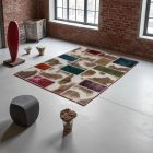 Tapis oriental Patchwork 100x145 tapis salon. tapis couloir