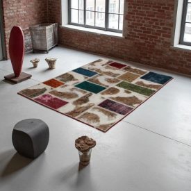 Tapis oriental Patchwork 100x145 tapis salon. tapis couloir