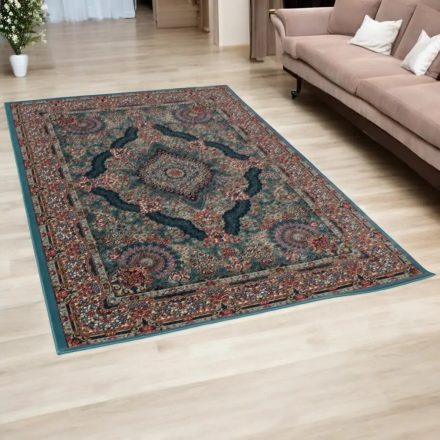 Tapis Persan bleu TABRIZ 200x300 tapis acrylique exclusif pour le salon