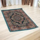 Tapis acrylique à motif Tabriz - bleu 80x120