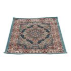Tapis acrylique à motif Tabriz - bleu 80x120