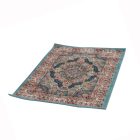 Tapis acrylique à motif Tabriz - bleu 80x120