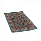 Tapis acrylique à motif Tabriz - bleu 80x120