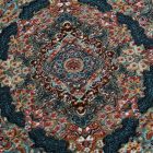 Tapis acrylique à motif Tabriz - bleu 80x120