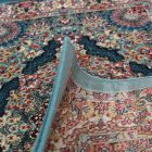 Tapis acrylique à motif Tabriz - bleu 80x120