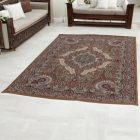 Tapis acrylique à motif Medalion - marron 160x230
