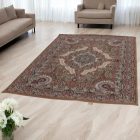 Tapis acrylique à motif Medalion - marron 200x300