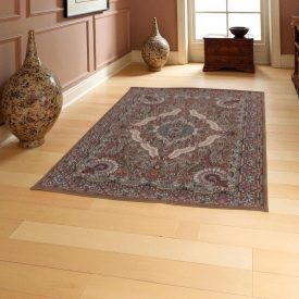Tapis acrylique à motif Medalion - marron 60x90