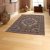 Tapis acrylique à motif Medalion - marron 60x90