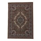 Tapis acrylique à motif Medalion - marron 60x90
