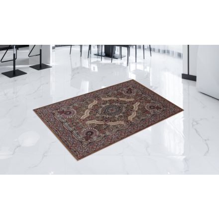 Tapis Persan brun Medalion 80x120 tapis mécanique qualité de séjour ou de chambre