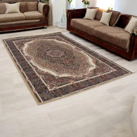 Tapis Persan brun KERMAN 160x230 tapis acrylique de haute qualité pour le salon