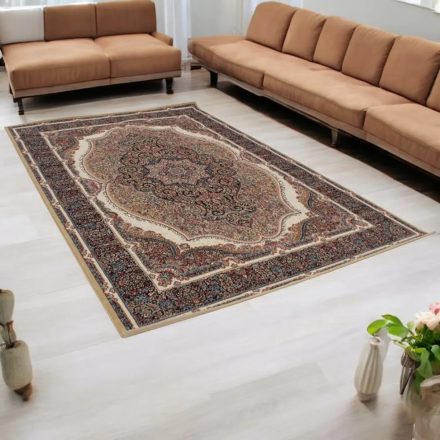 Tapis acrylique à motif Kerman - marron 200x300