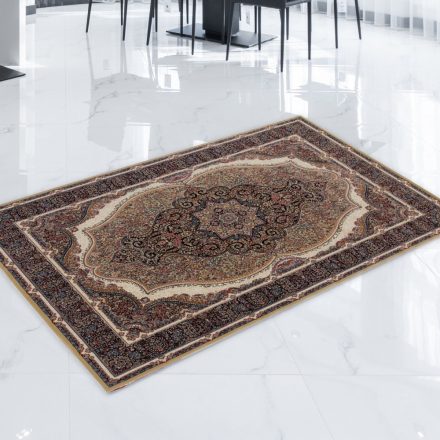 Tapis Persan brun Kerman 80x120 tapis mécanique qualité de séjour ou de chambre