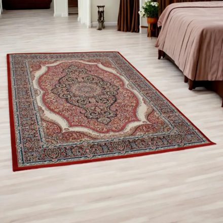 Tapis acrylique à motif Medalion - bordeaux 140x200