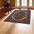 Tapis acrylique à motif Medalion - bordeaux 60x90