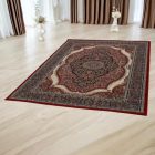 Tapis Persan bordeaux Medalion 80x120 tapis acrylique de luxe