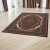 Tapis acrylique à motif Medalion - bordeaux 80x120