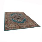 Tapis persan Kerman bleu 200x300 tapis de salon de qualité en acrylique