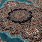 Tapis persan Kerman bleu 200x300 tapis de salon de qualité en acrylique