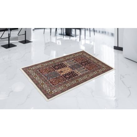 Tapis Persan beige Kheshti 80x120 tapis mécanique premium de salon ou chambre