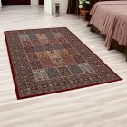 Tapis Persan bordeaux KHESHTI 140x200 tapis acrylique de luxe