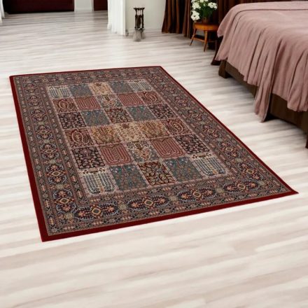 Tapis acrylique à motif Kheshti - bordeaux 140x200