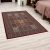 Tapis acrylique à motif Kheshti - bordeaux 140x200