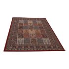 Tapis acrylique à motif Kheshti - bordeaux 140x200