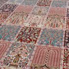 Tapis Persan bordeaux KHESHTI 140x200 tapis acrylique de luxe