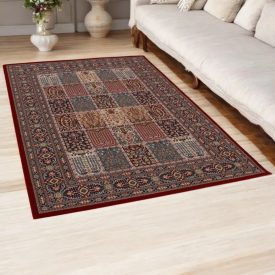 Tapis acrylique à motif Kheshti - bordeaux 160x230