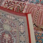 Tapis Persan bordeaux KHESHTI 200x300 tapis de salon en acrylique de luxe