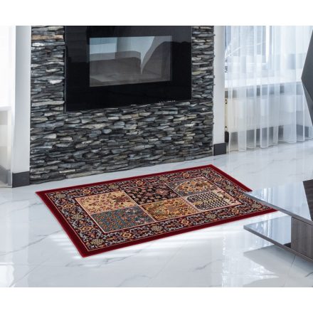 Tapis Persan bordeaux Kheshti 60x90 tapis mécanique premium de salon ou chambre