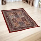 Tapis acrylique à motif Kheshti - bordeaux 80x120