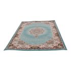 Tapis acrylique à motif Tabriz - turquoise 140x200