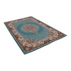 Tapis acrylique à motif Tabriz - turquoise 140x200