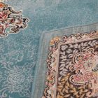Tapis acrylique à motif Tabriz - turquoise 140x200