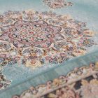 Tapis acrylique à motif Tabriz - bleu turquoise 160x230