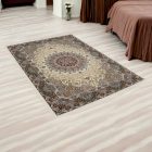 Tapis persan Isfahan beige 140x200 tapis acrylique de qualité supérieure