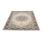 Tapis acrylique à motif Isfahan - beige 140x200