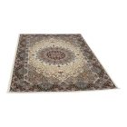 Tapis persan Isfahan beige 140x200 tapis acrylique de qualité supérieure