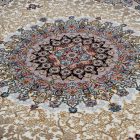 Tapis persan Isfahan beige 140x200 tapis acrylique de qualité supérieure