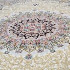 Tapis persan Isfahan beige 140x200 tapis acrylique de qualité supérieure