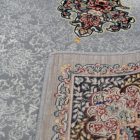 Tapis acrylique à motif Tabriz - gris 140x200