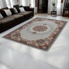 Tapis acrylique à motif Tabriz - gris 160x230