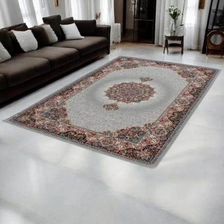 Tapis acrylique à motif Tabriz - gris 160x230