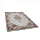 Tapis acrylique à motif Tabriz - gris 160x230