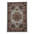 Tapis acrylique à motif Isfahan - gris 80x120
