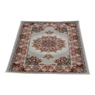 Tapis acrylique à motif Isfahan - gris 80x120