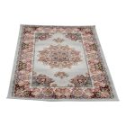Tapis acrylique à motif Isfahan - gris 80x120